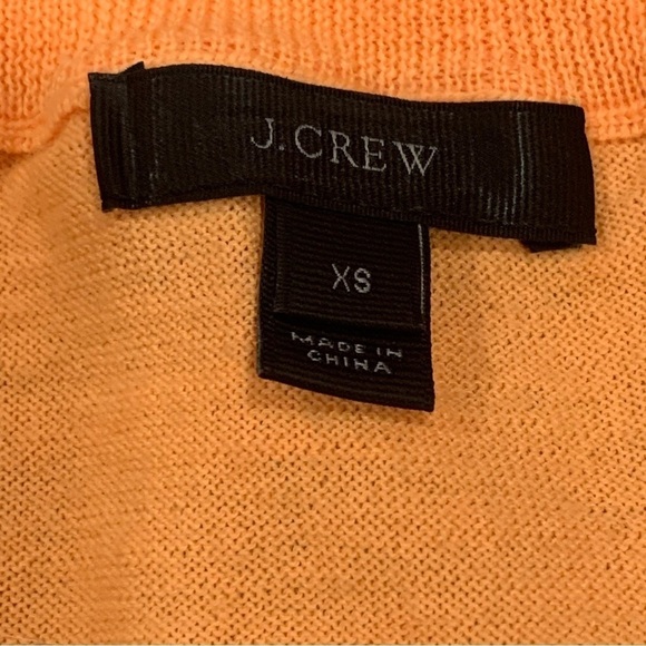 J. Crew lightweight 100% merino wool knit sweater orange size XS - Picture 6 of 6